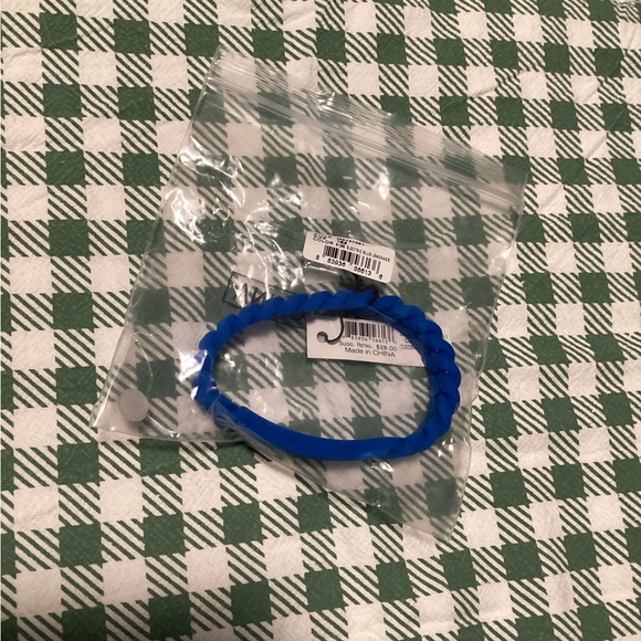 🆕 Marc by Marc Jacobs Electric Blue Lemonade Silicone Bracelet NWT - Picture 1 of 5